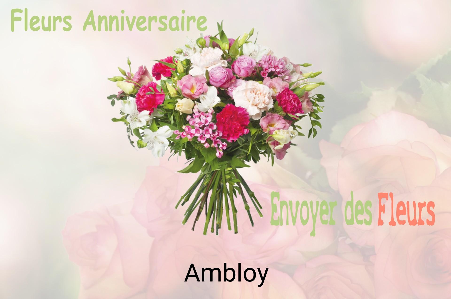 Bouquet de fleurs d’anniversaire livré à Ambloy